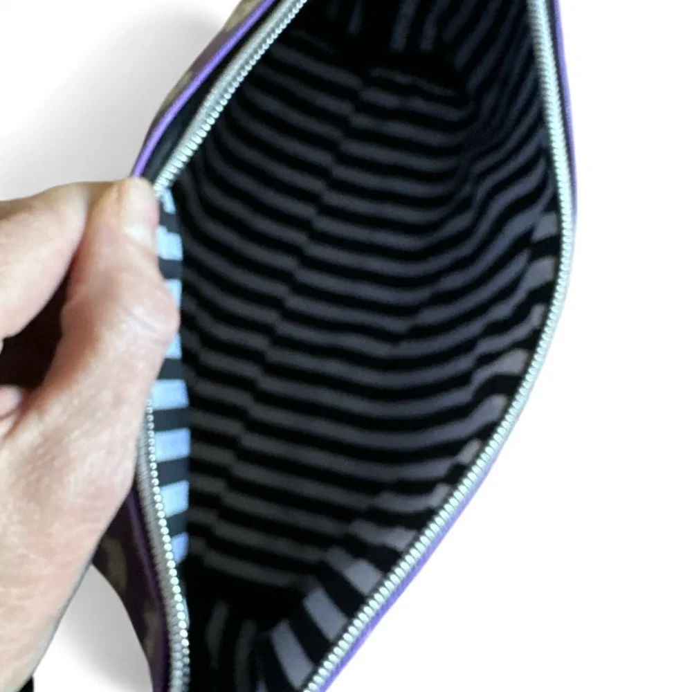 NWT Marc Tetro Bichon Cosmetic Bag NWT • Purple Dog Print •